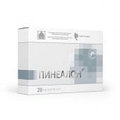 Пинеалон №20 в коробке cодержит капсулы с пептидами Хавинсона