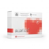 Везуген №60 в коробке cодержит капсулы с пептидами Хавинсона